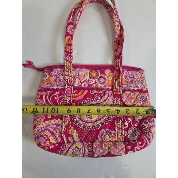 VERA BRADLEY Double Handle Shoulder Bag (RASPBERRY FIZZ) - Picture 2 of 5